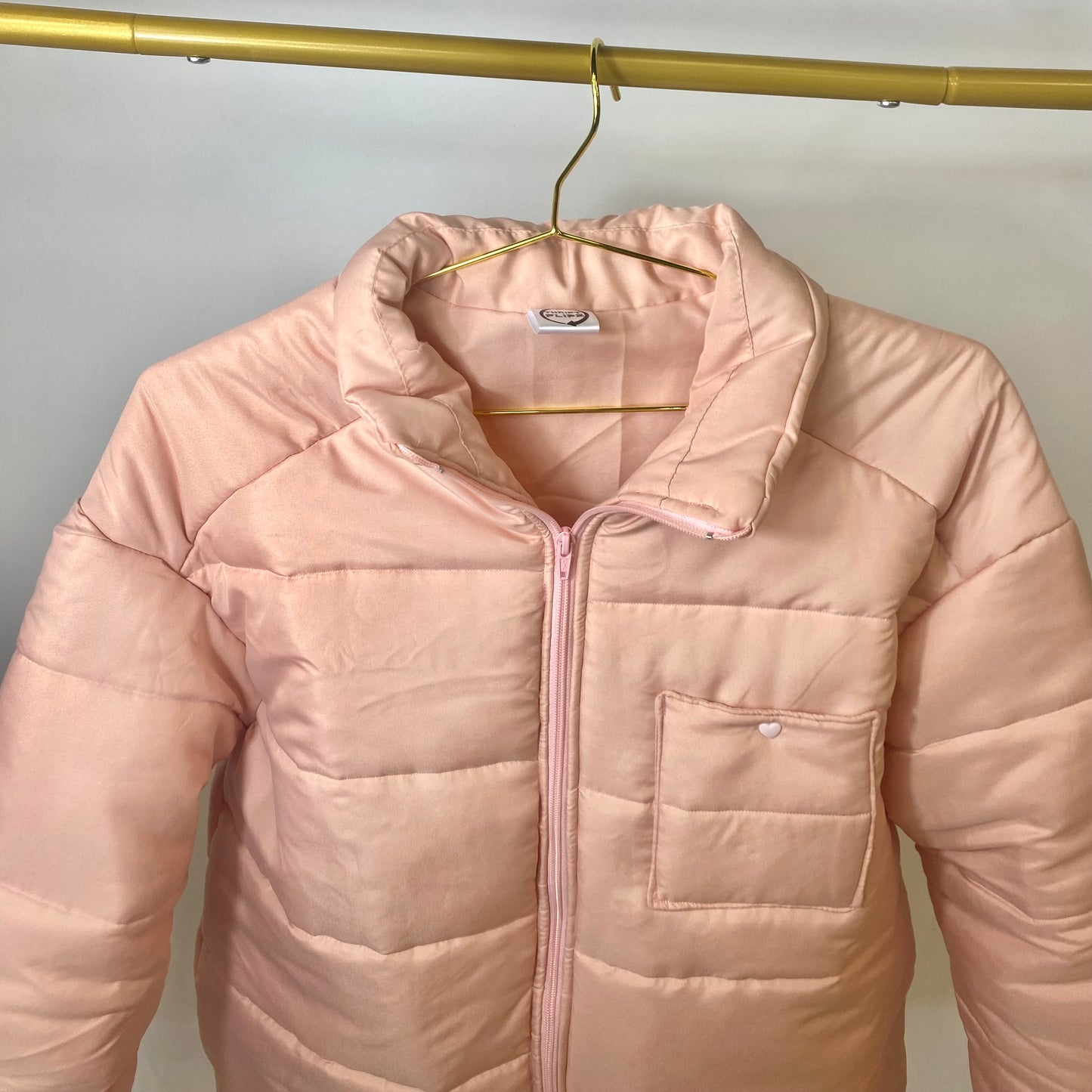 Pink heart puffer