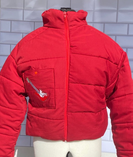 custom red puffer