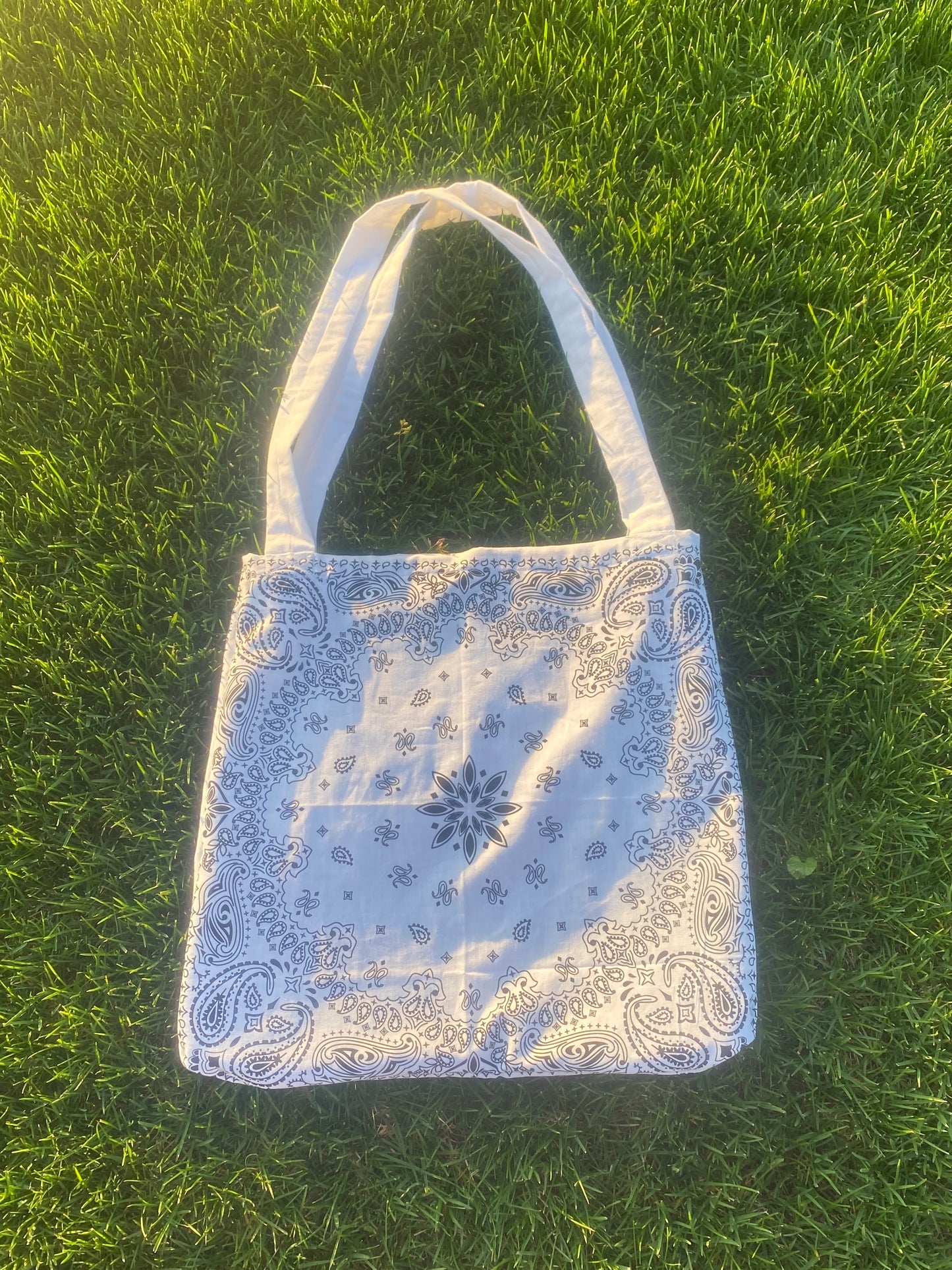 Large Bandana Bag With Pocket Buttons