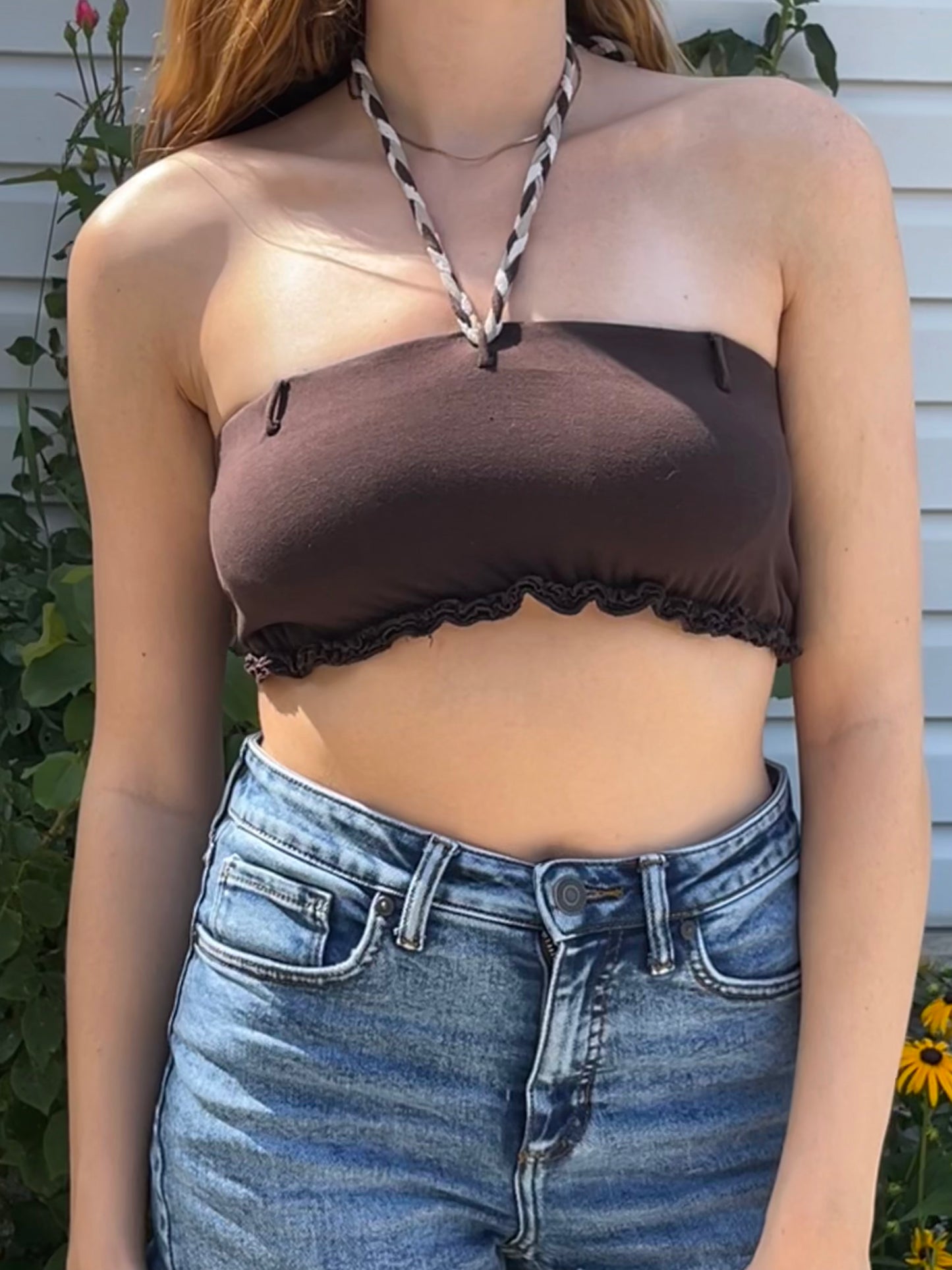 Brown Halter Top